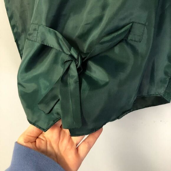 suede leather gato western wear size medium dark green cowboy vintage props - Picture 7 of 11